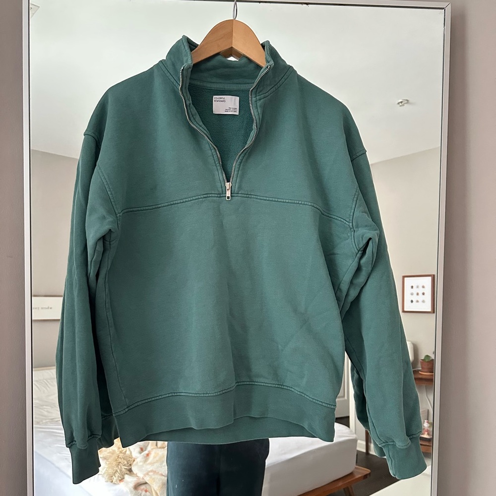 Colorful Standard quarter zip
